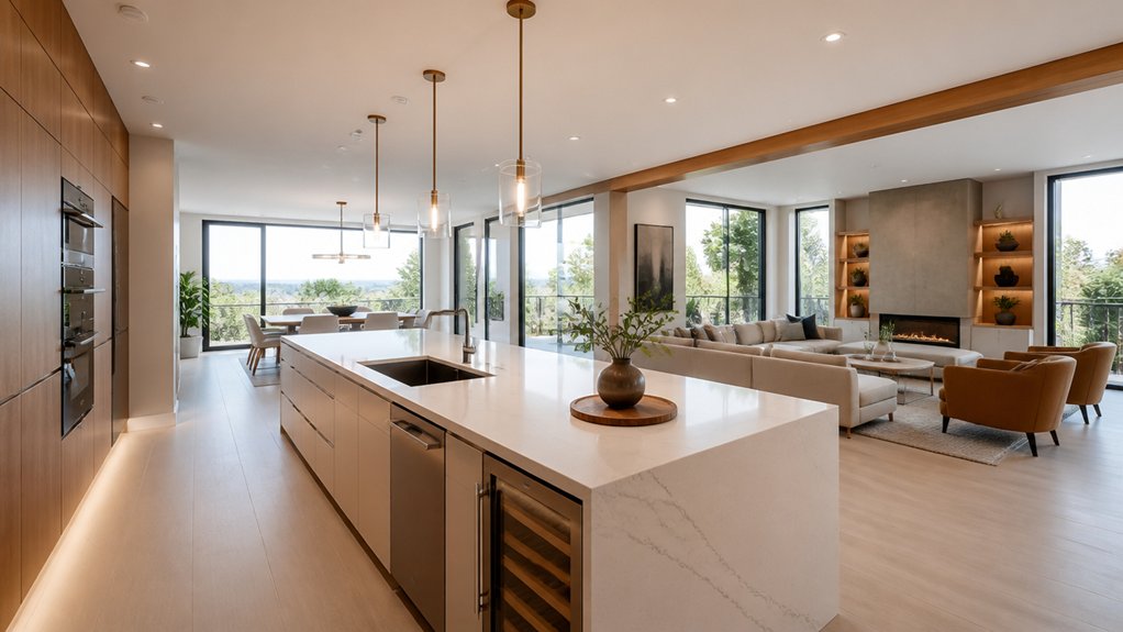 create open connected spaces
