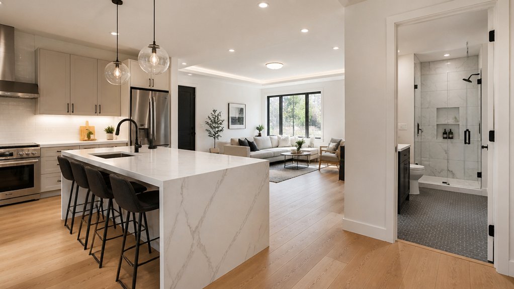 kitchen and bathroom key rooms upgrade