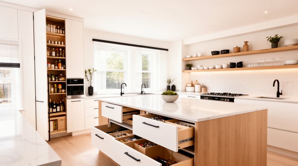optimized kitchen space storage