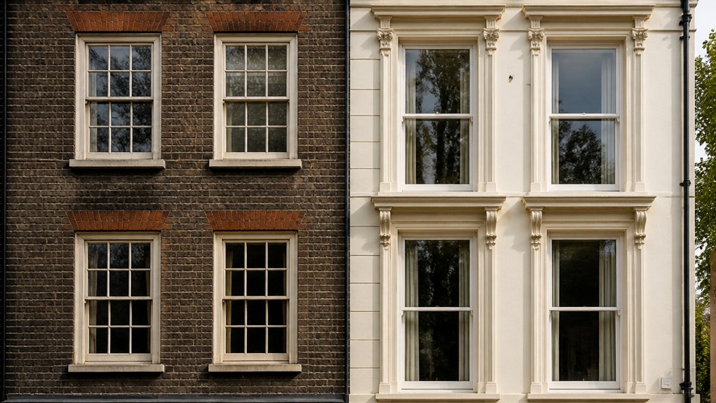 vertically sliding sash windows