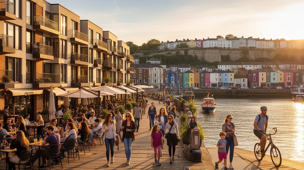 vibrant family friendly city life