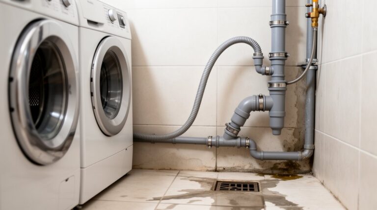 washing machine drains sewer